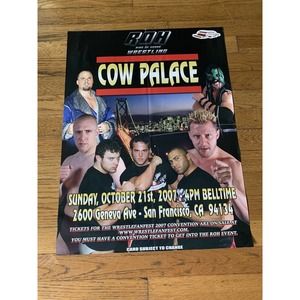 Roh Pro Wrestling Double Sided Event Poster - Rare - Two Events - 18”x24”